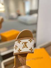 Fortok Louis Vuitton Starboard Wedge Sandals Brown - 5