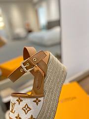 Fortok Louis Vuitton Starboard Wedge Sandals Brown - 2
