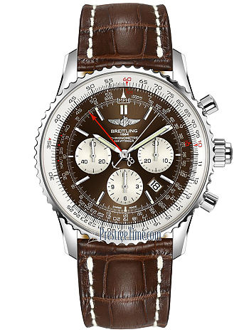 Fortok Breitling Navitimer 1 B03 Chronograph Watch Brown AB031021 45mm