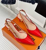 Fortok Louis Vuitton Slingbacks Red - 1