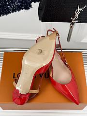 Fortok Louis Vuitton Slingbacks Red - 3