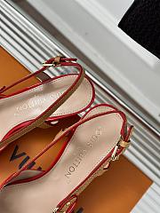 Fortok Louis Vuitton Slingbacks Red - 4