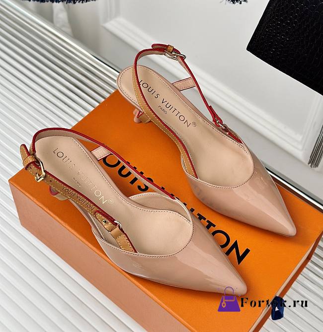 Fortok Louis Vuitton Slingbacks Beige - 1