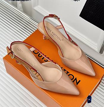 Fortok Louis Vuitton Slingbacks Beige