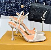 Fortok Louis Vuitton Blossom High-Heeled Sandals Ivory - 1