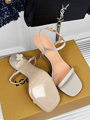 Fortok Louis Vuitton Blossom High-Heeled Sandals Ivory - 6