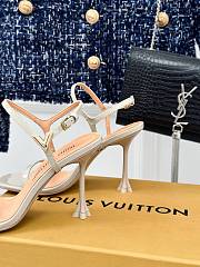 Fortok Louis Vuitton Blossom High-Heeled Sandals Ivory - 3