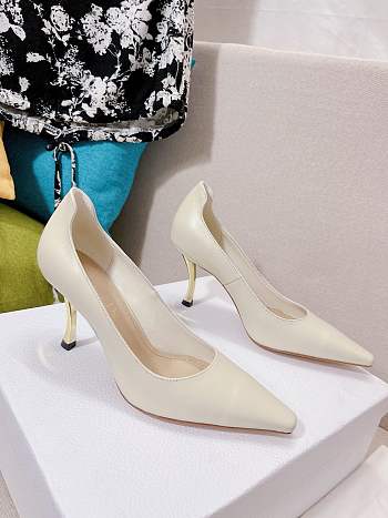 Fortok Dior Classic High Heels White