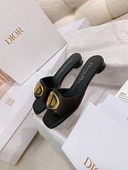 Fortok Dior Square Toe Sandals Black - 4