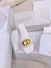 Fortok Dior Square Toe Sandals White - 3
