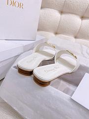 Fortok Dior Square Toe Sandals White - 4