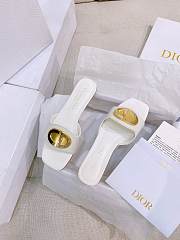 Fortok Dior Square Toe Sandals White - 2