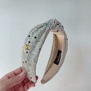 Fortok Chanel Pearl Knot Headband Black/White - 5
