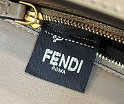 Fortok Fendi Baguette Beige Crocodile Leather Bag 8628 27x6x16cm - 4