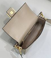 Fortok Fendi Baguette Beige Crocodile Leather Bag 8628 27x6x16cm - 3