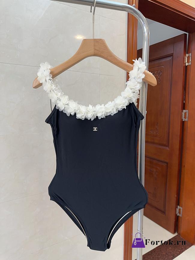 Fortok Chanel Flower Strap Swimsuit - 1