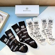 Fortok Balenciaga High-top Socks Set - 2