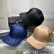 Fortok Dior Embroidery Baseball Cap Black/Beige/Blue - 1