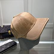 Fortok Dior Embroidery Baseball Cap Black/Beige/Blue - 5