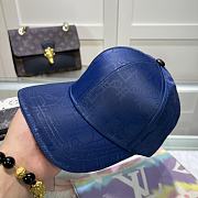 Fortok Dior Embroidery Baseball Cap Black/Beige/Blue - 2
