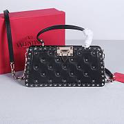 Fortok Valentino Garavani Rockstud 23 Handbag Black 22053L 28x14x8cm  - 1