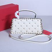 Fortok Valentino Garavani Rockstud 23 Handbag White 22053L 28x14x8cm - 3