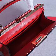 Fortok Valentino Garavani Rockstud 23 Handbag Red 22053L 28x14x8cm - 2