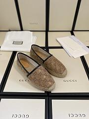 Fortok Gucci GG Supreme Bee Espadrille Shoes - 1