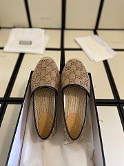 Fortok Gucci GG Supreme Bee Espadrille Shoes - 4