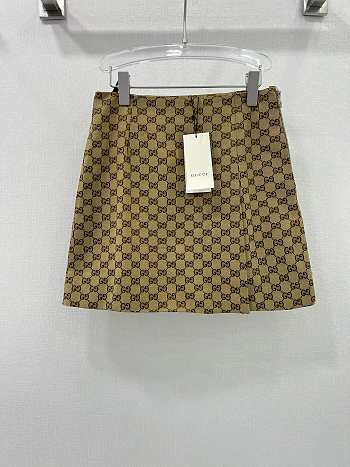 Fortok Gucci GG Jacquard A-line Mini Skirt