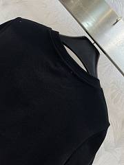 Fortok Chanel CC Embroidered Beaded T-shirt Black - 6
