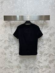 Fortok Chanel CC Embroidered Beaded T-shirt Black - 4