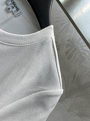 Fortok Chanel CC Embroidered Beaded T-shirt White - 4