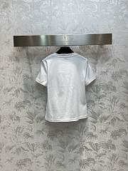 Fortok Chanel CC Embroidered Beaded T-shirt White - 5