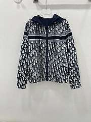 Fortok Dior Navy Blue Oblique Jacquard Jacket - 1