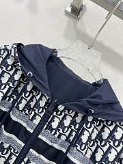 Fortok Dior Navy Blue Oblique Jacquard Jacket - 6