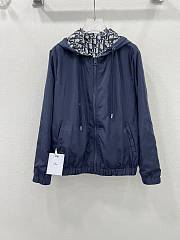 Fortok Dior Navy Blue Oblique Jacquard Jacket - 3