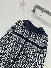 Fortok Dior Navy Blue Oblique Jacquard Jacket - 2
