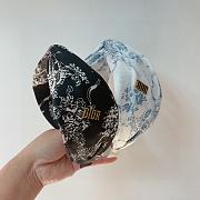 Fortok Dior Knotted Headband Black/White - 1