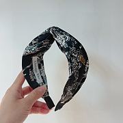 Fortok Dior Knotted Headband Black/White - 6