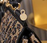 Fortok Dolce & Gabbana Leopard Rhinestone Sicily Shoulder Bag 20x16x8cm - 2