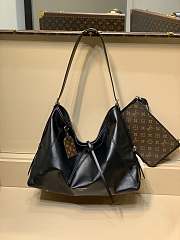 Fortok Louis Vuitton CarryAll Dark MM Bag Black M25143 39x30x15cm - 1