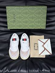 Fortok Gucci Re-Web Sneakers White & Light Beige - 5