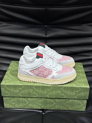 Fortok Gucci Re-Web Sneakers White & Pink