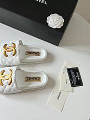 Fortok Chanel Sandals White - 5