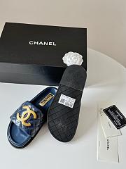 Fortok Chanel Sandals Dark Blue - 2