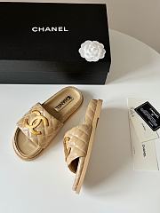Fortok Chanel Sandals Beige - 4