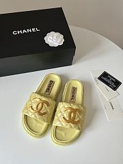 Fortok Chanel Sandals Yellow - 1