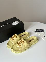 Fortok Chanel Sandals Yellow - 5