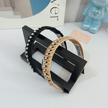 Fortok MiuMiu Headband Black/Beige